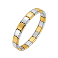 Italian Charm Bracelet in Gold und Silber gemischt