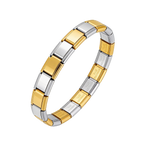 Italian Charm Bracelet in Gold und Silber gemischt