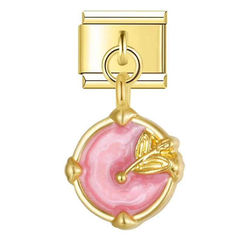 PINK FLOWER - PENDANT CHARM - Charea