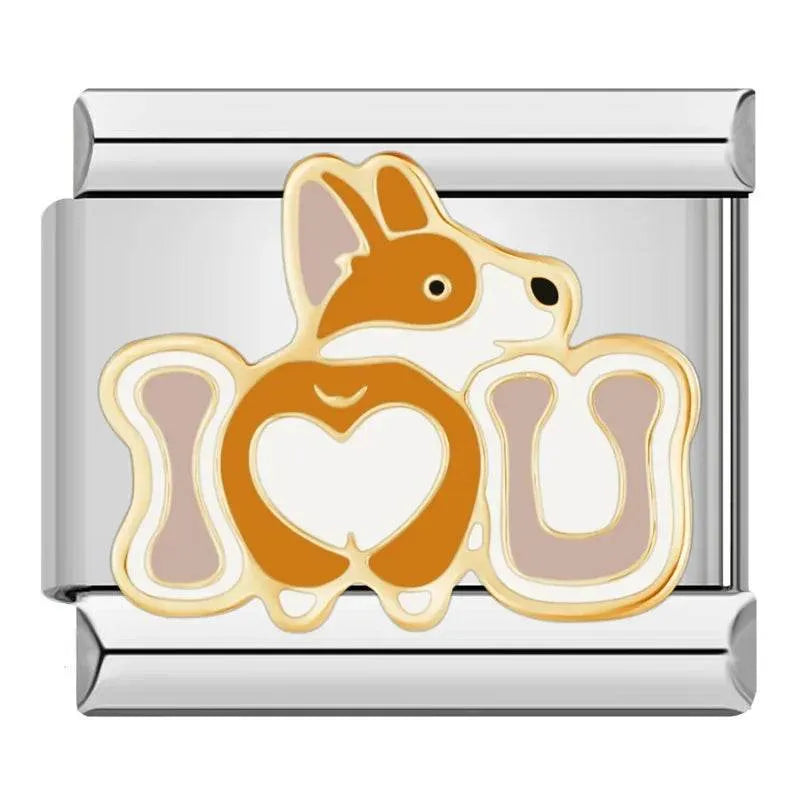 CORGIE I LOVE YOU - CHARM - Charea