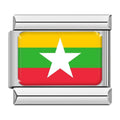 MYANMAR FLAG - CHARM - Charea
