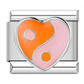 YING & YANG HEART - CHARM - Charea