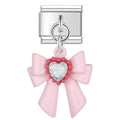 BOW HEART - PENDANT CHARM - Charea
