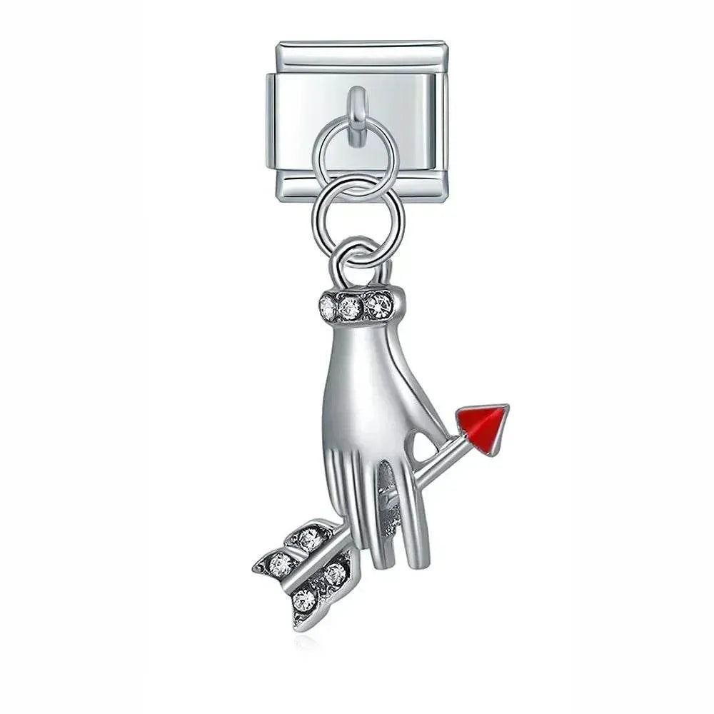 HAND WITH ARROW - PENDANT CHARM - Charea