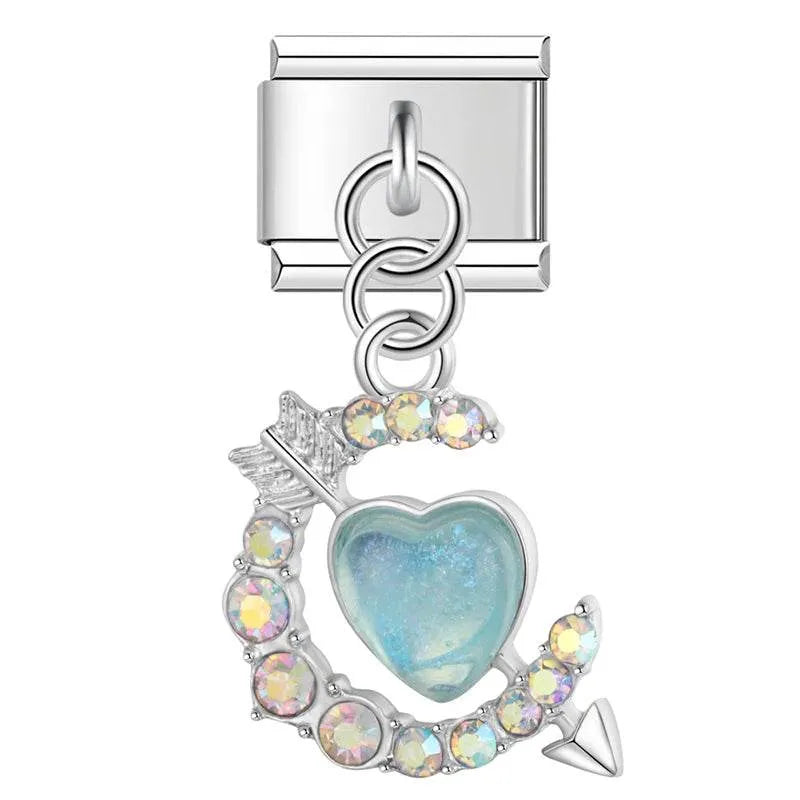 HEART WITH ARROW - PENDANT CHARM - Charea
