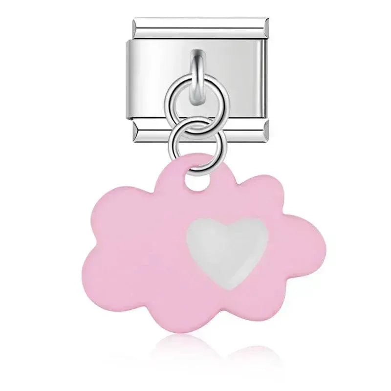 CLOUD WITH HEART - PENDANT CHARM - Charea
