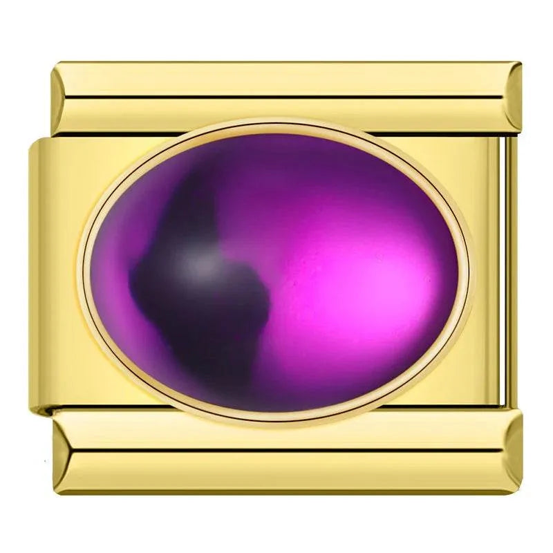 PURPLE OVAL - CHARM - Charea