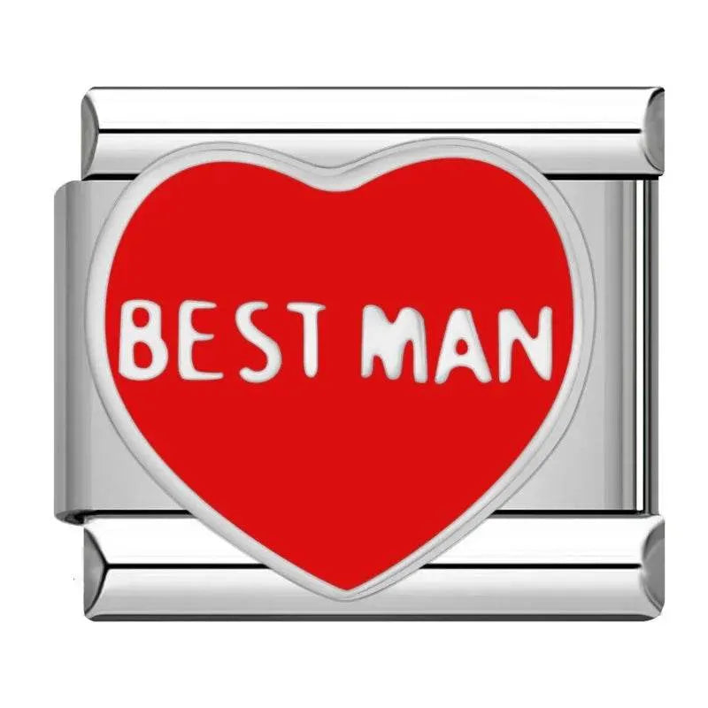 HEART BEST MAN - CHARM - Charea