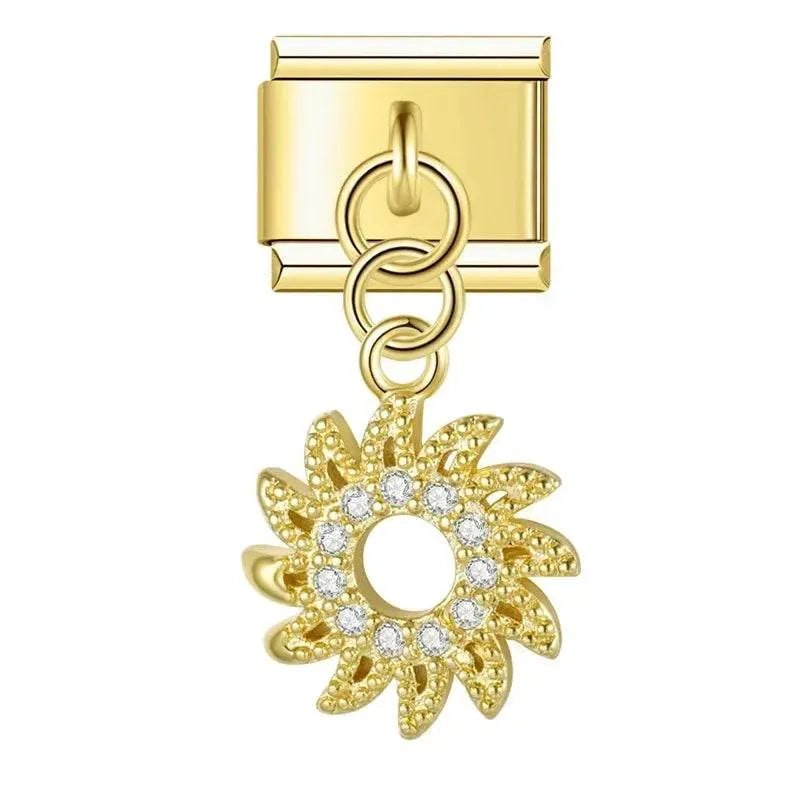 SUNFLOWER - PENDANT CHARM - Charea
