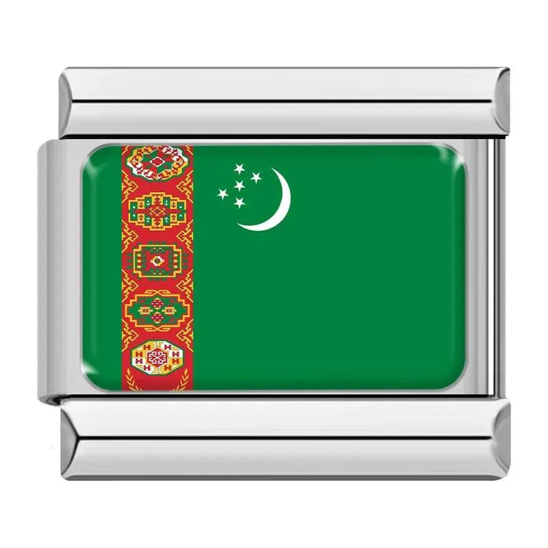 TURKMENISTAN FLAG - CHARM - Charea
