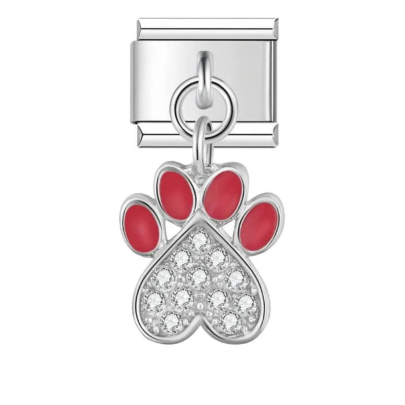 PAW HEART - PENDANT CHARM - Charea