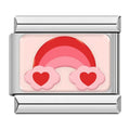 RAINBOW WITH HEARTS - CHARM - Charea