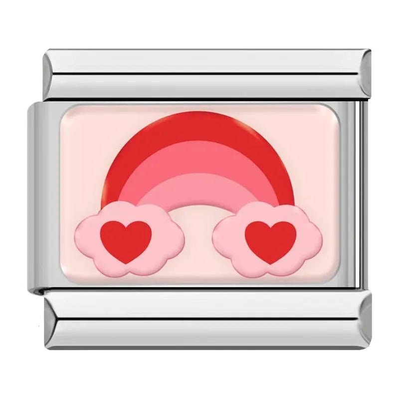 RAINBOW WITH HEARTS - CHARM - Charea