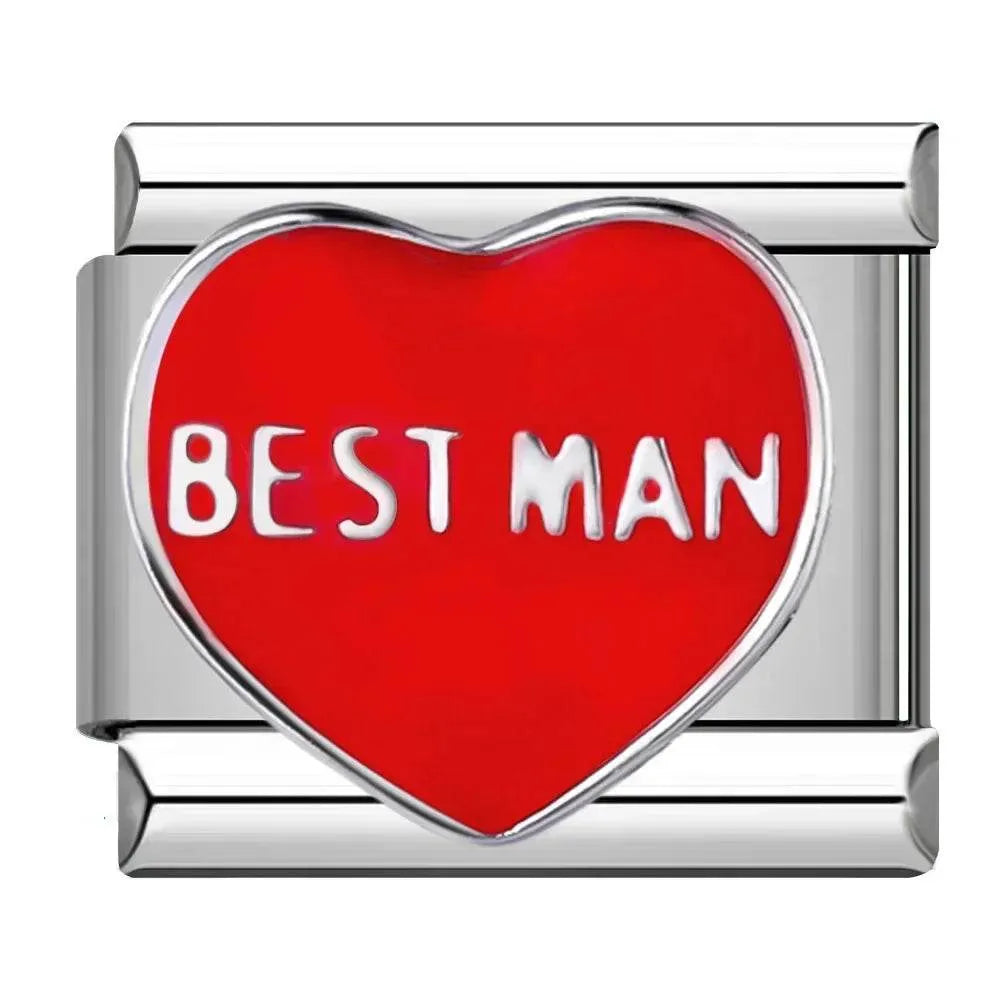 HEART BEST MAN - CHARM - Charea