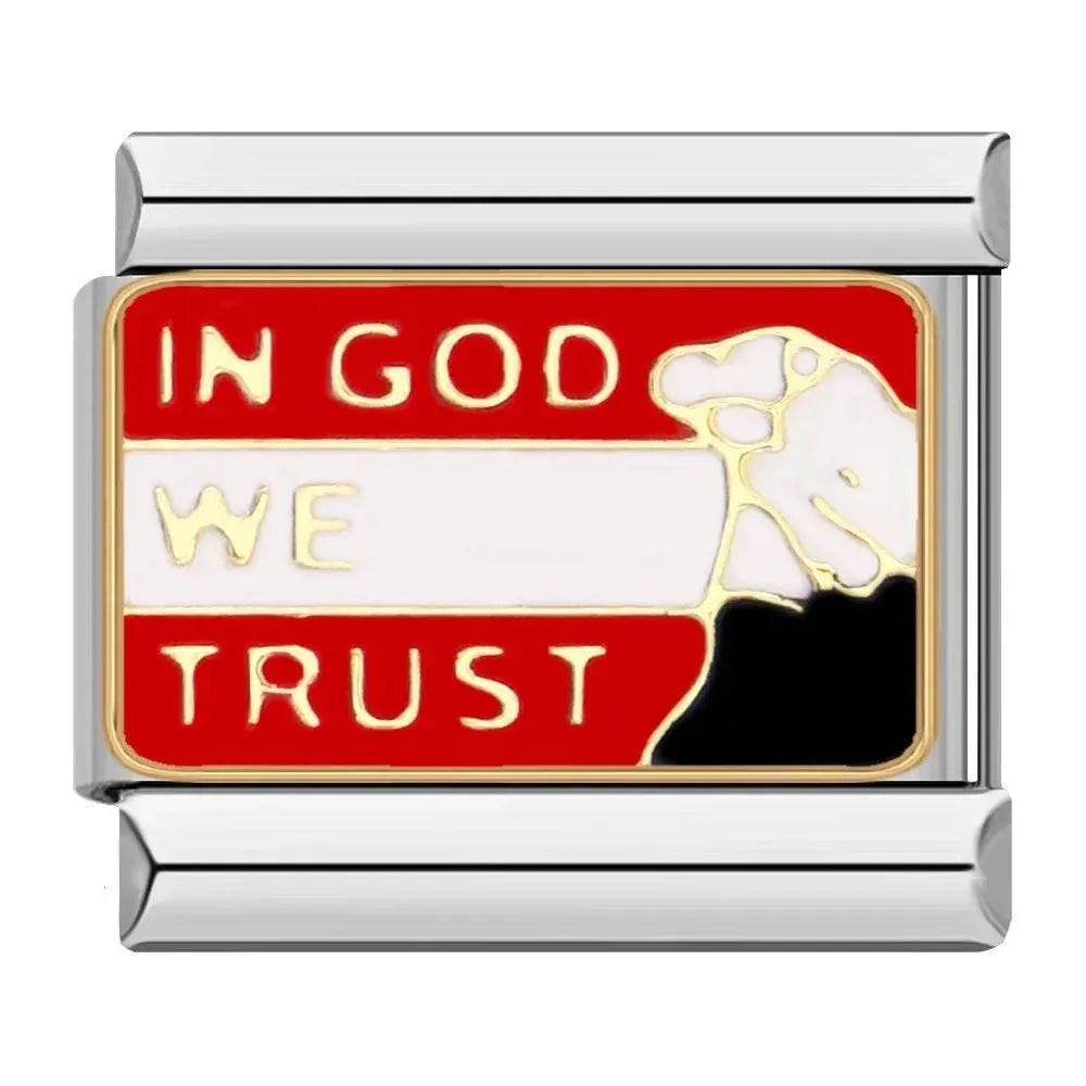 IN GOD WE TRUST - CHARM - Charea