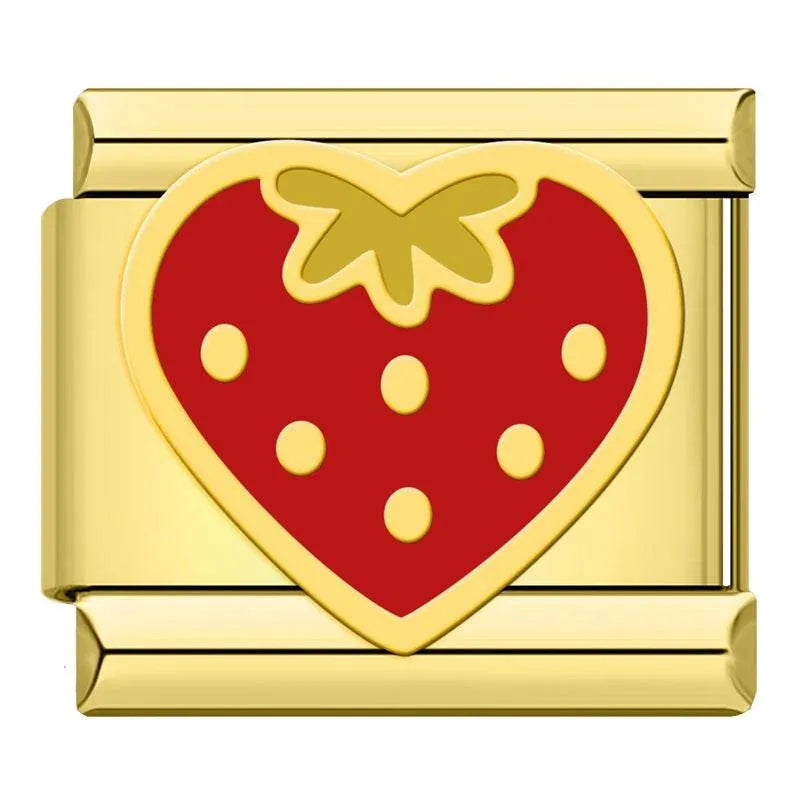 STRAWBERRY HEART - CHARM - Charea