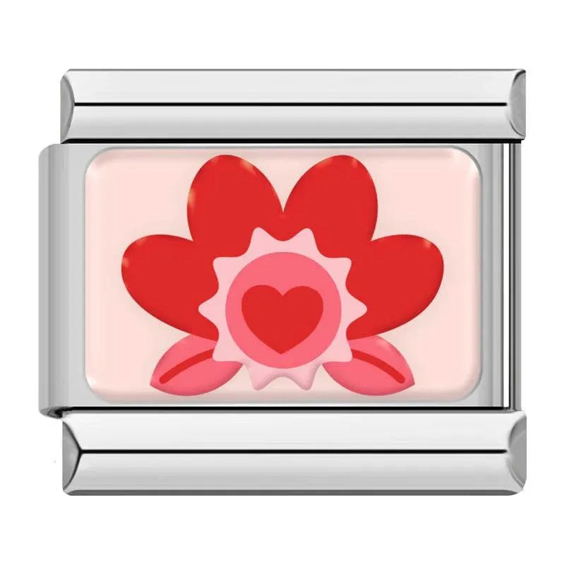 HEART FLOWER - CHARM - Charea