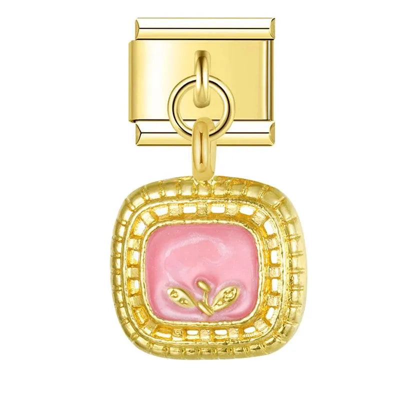 PINK FLOWER - PENDANT CHARM - Charea