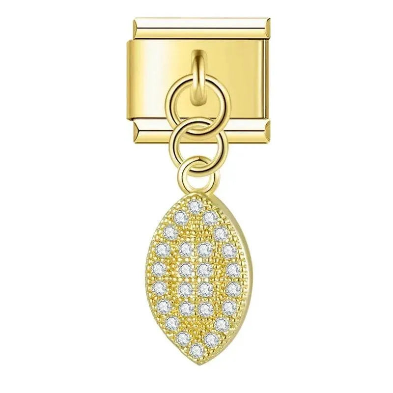 JEWEL OVAL - PENDANT CHARM - Charea