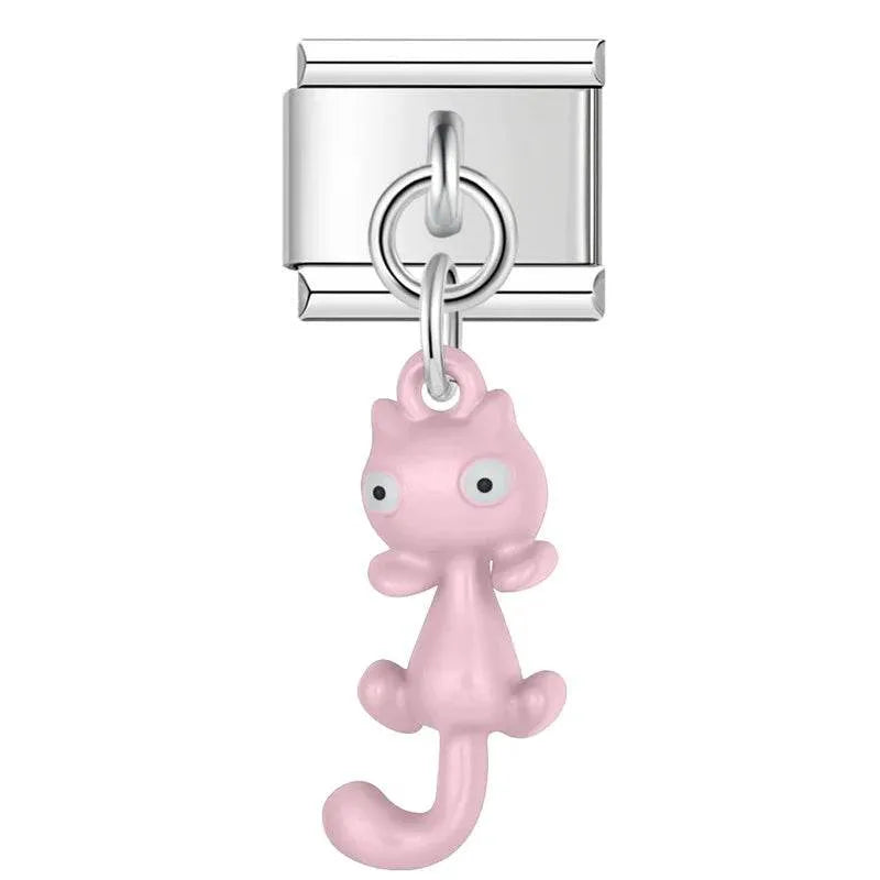 PINK CAT - PENDANT CHARM - Charea