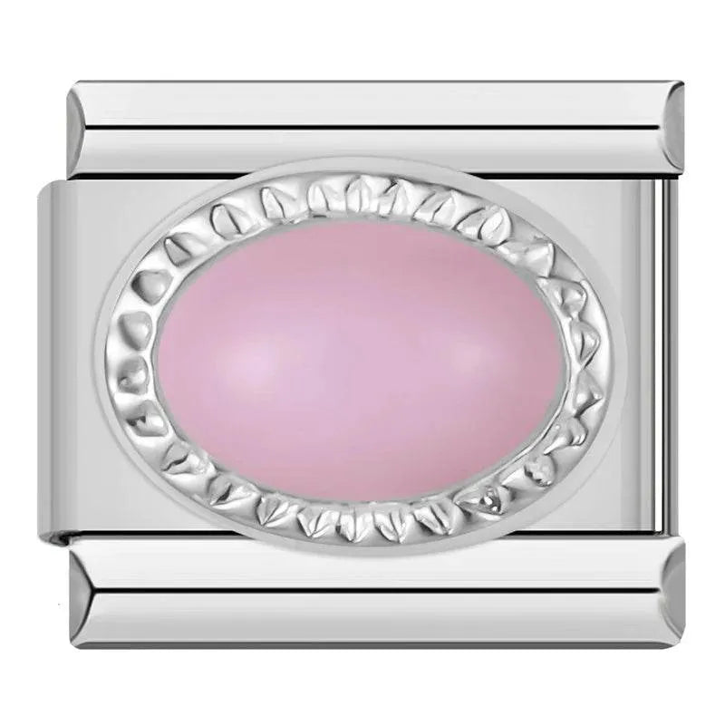 PINK OVAL - CHARM - Charea