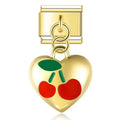 CHERRY HEART - PENDANT CHARM - Charea