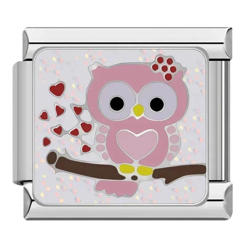OWL WITH HEART - CHARM - Charea