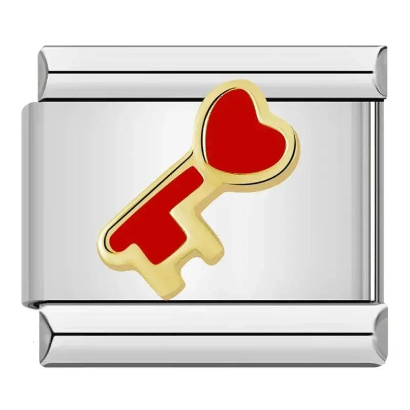 KEY WITH HEART - CHARM - Charea