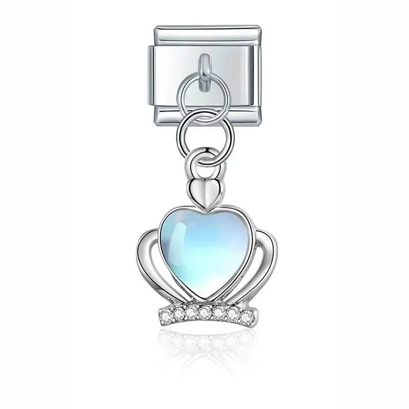 HEART CROWN - PENDANT CHARM - Charea