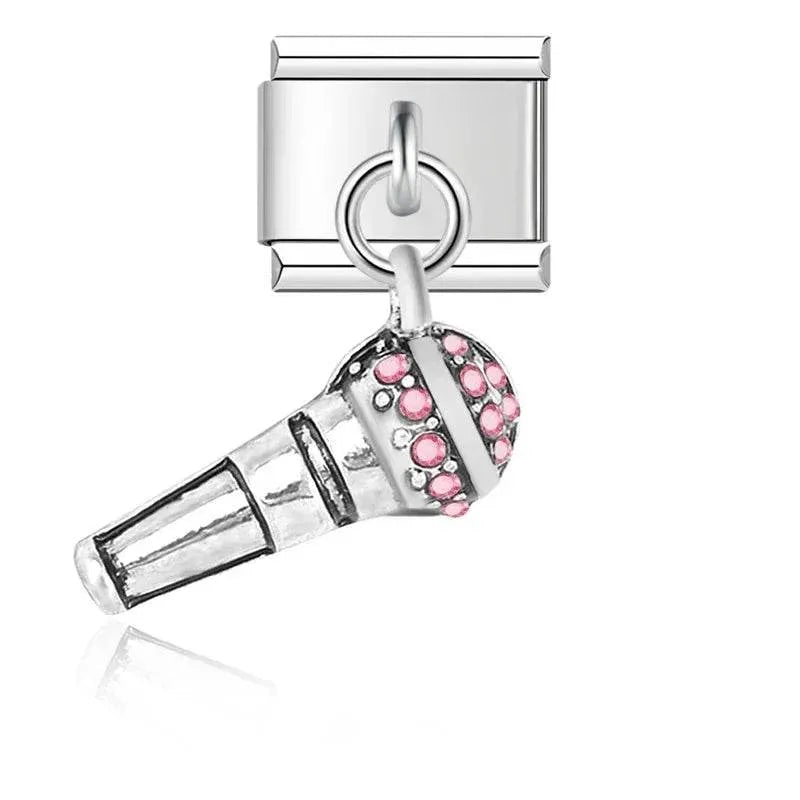 MICROPHONE - PENDANT CHARM - Charea