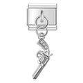 REVOLVER - PENDANT CHARM - Charea