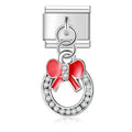 RED BOW - PENDANT CHARM - Charea