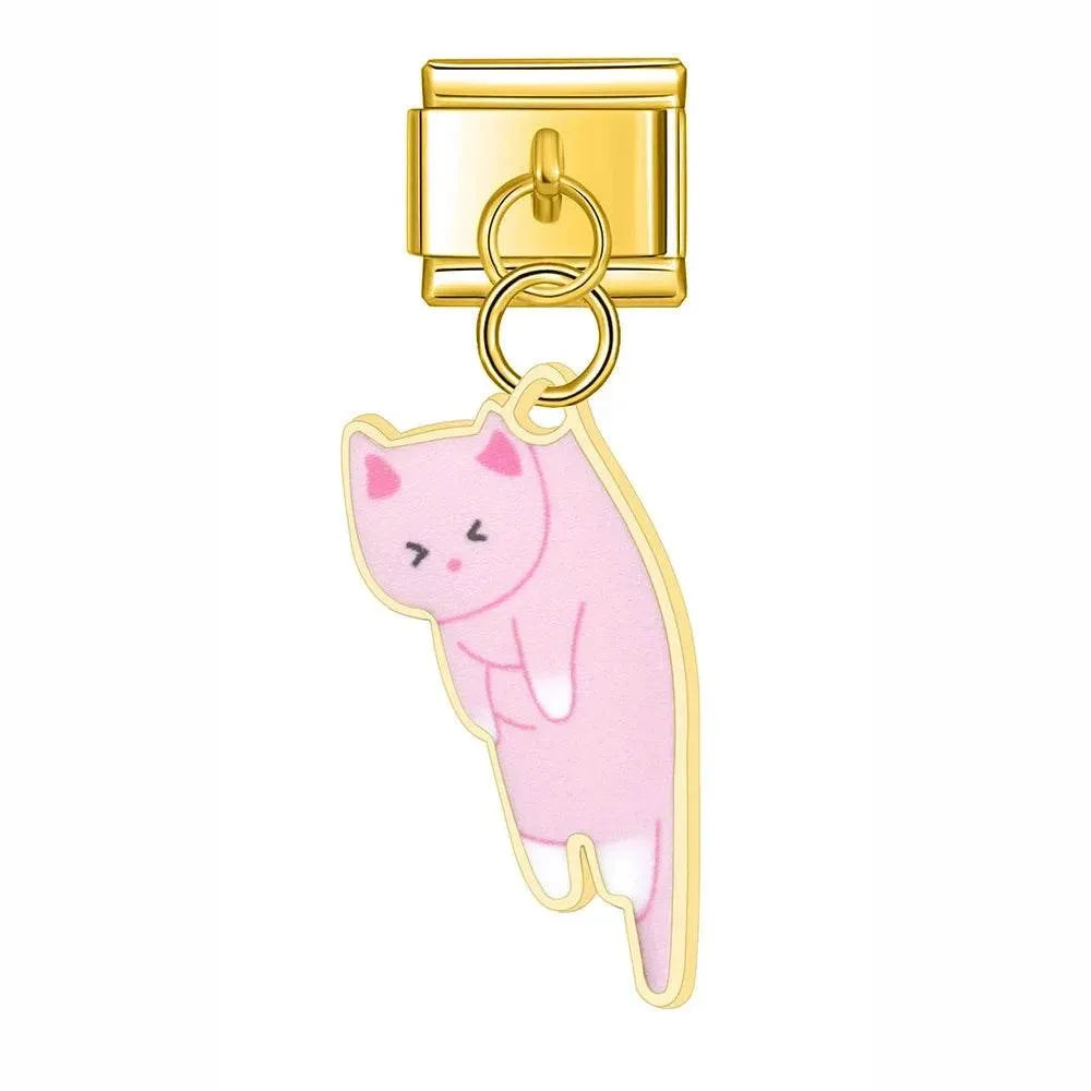 PINK CAT - PENDANT CHARM - Charea