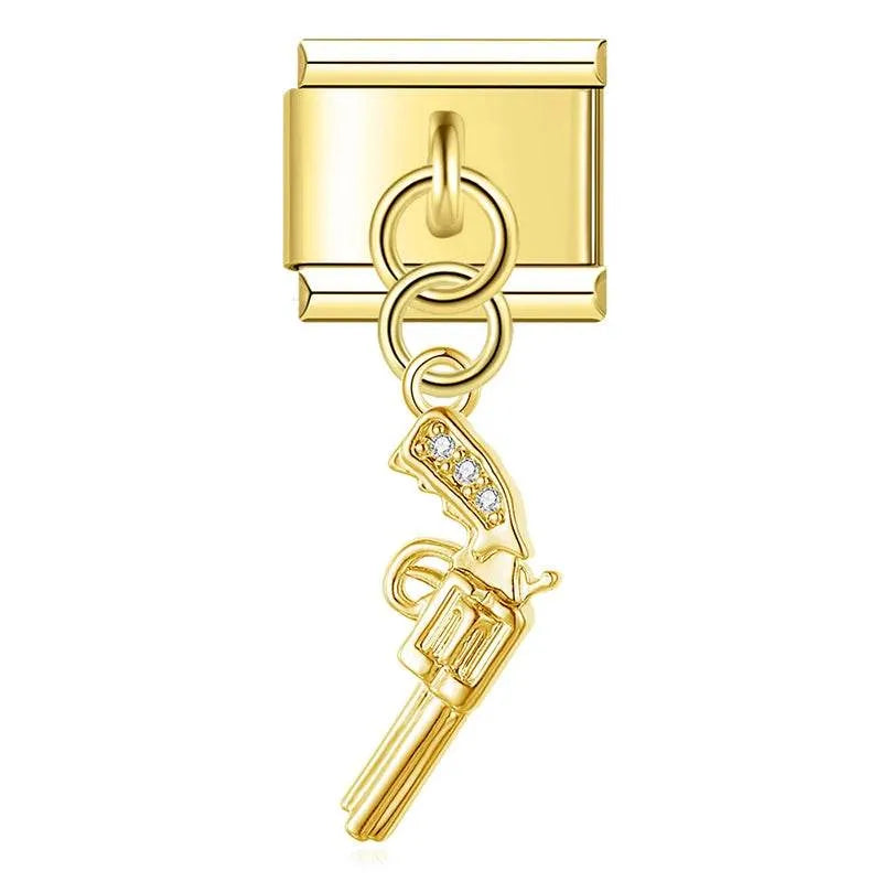 REVOLVER - PENDANT CHARM - Charea