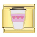 COFFEE CUP WITH HEARTS - CHARM - Charea