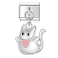CAT WITH HEART - PENDANT CHARM - Charea
