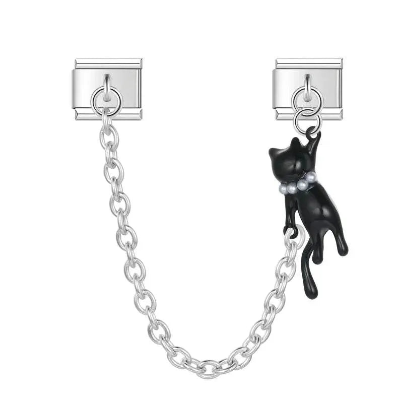 BLACK CAT - CHAIN CHARM - Charea
