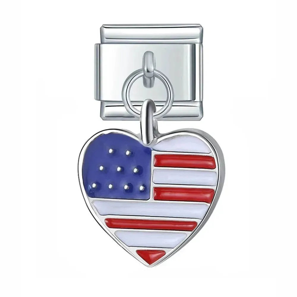 HEART FLAG - PENDANT CHARM - Charea