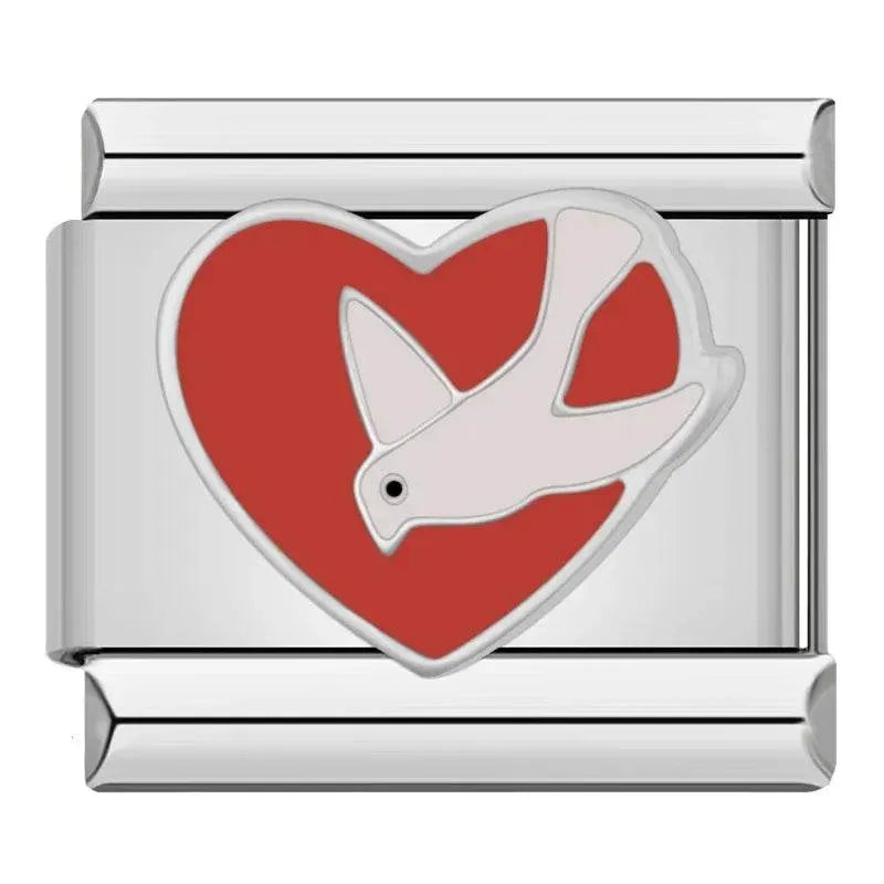 HEART DOVE - CHARM - Charea