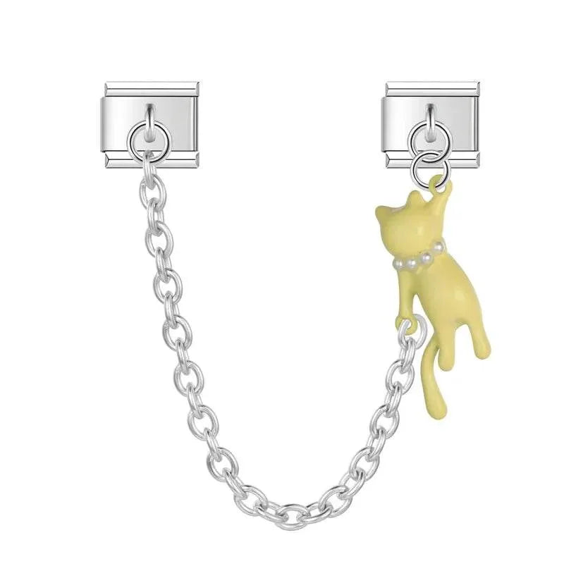 YELLOW CAT - CHAIN CHARM - Charea