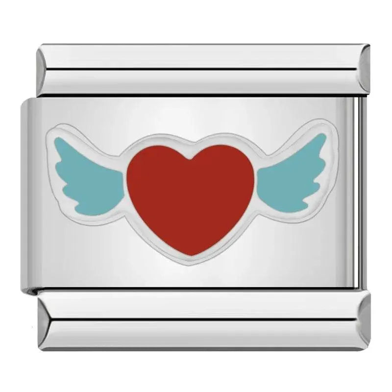 HEART WITH WINGS - CHARM - Charea