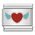 HEART WITH WINGS - CHARM - Charea