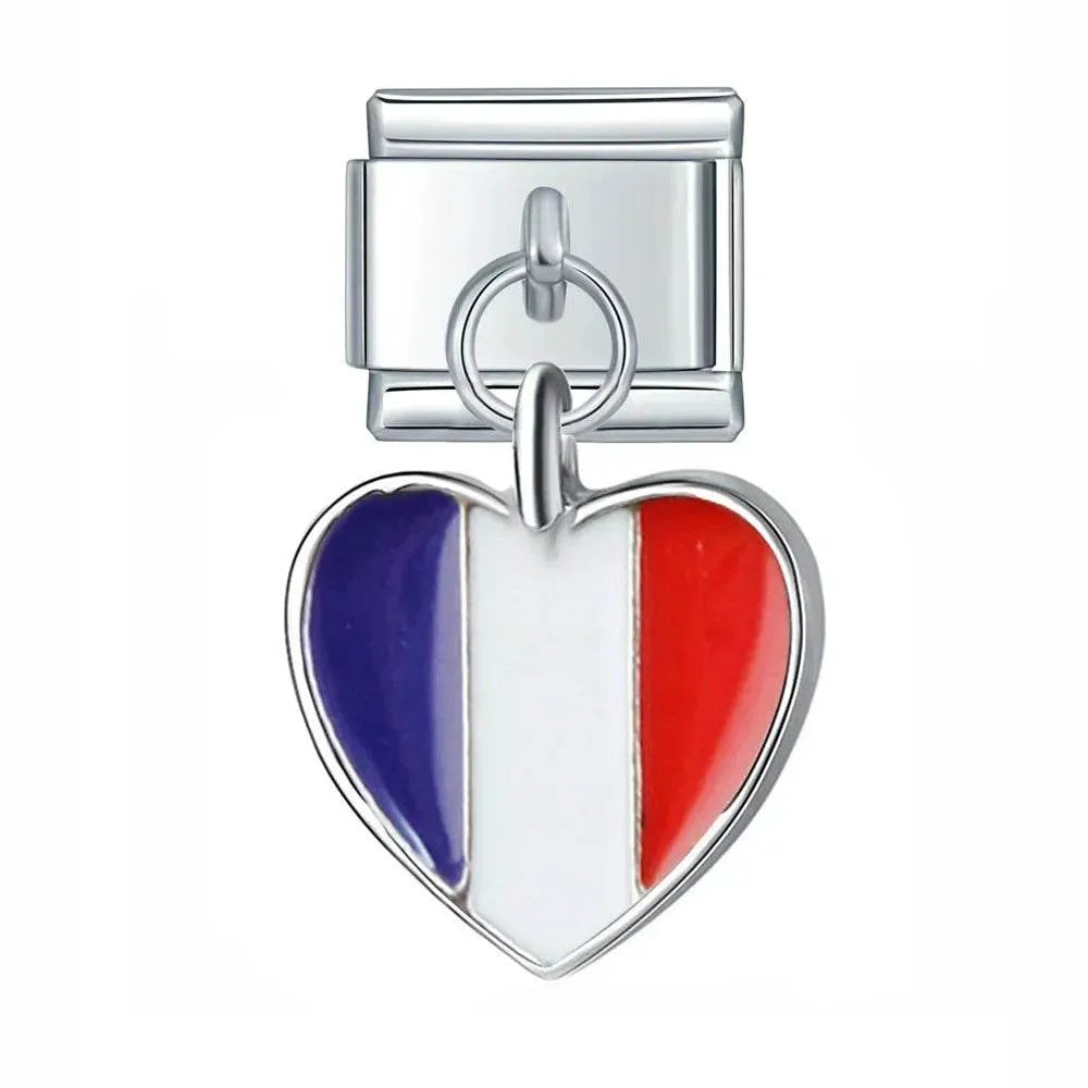 HEART FLAG - PENDANT CHARM - Charea