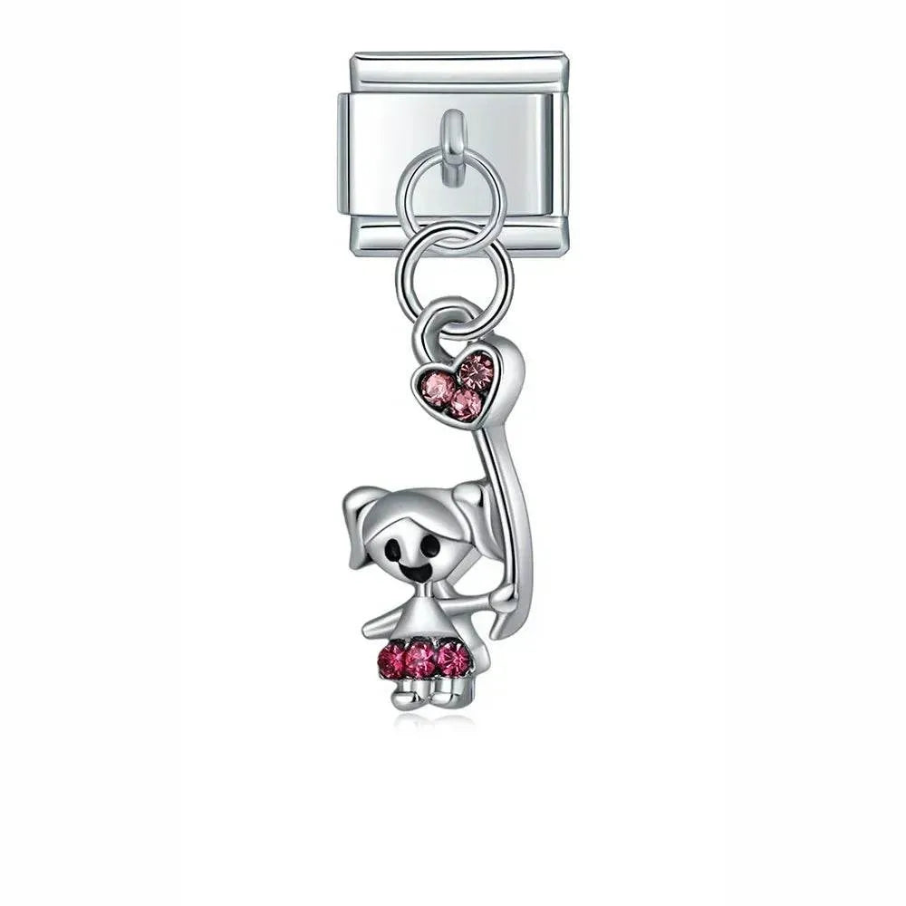 PINK BEAR - PENDANT CHARM - Charea