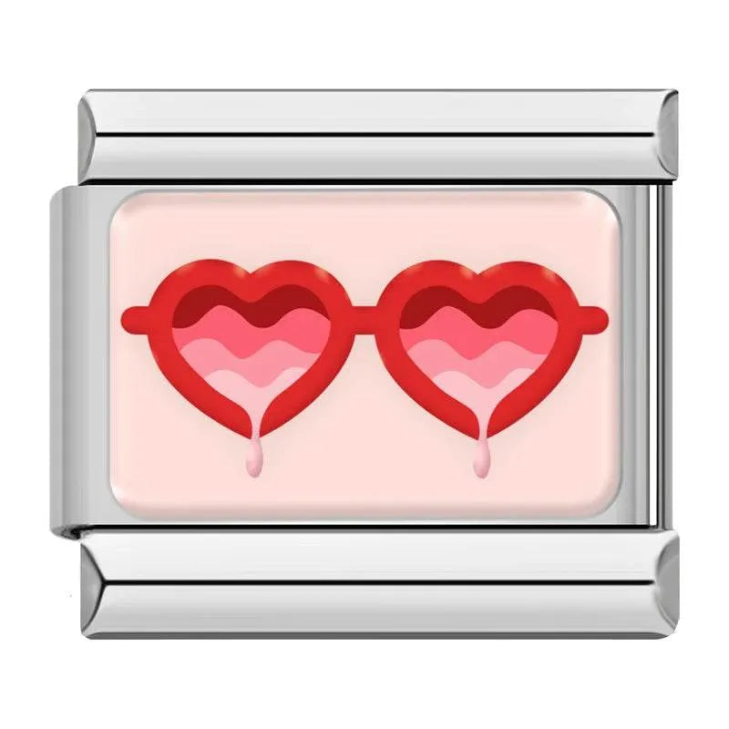 HEART GLASSES - CHARM - Charea