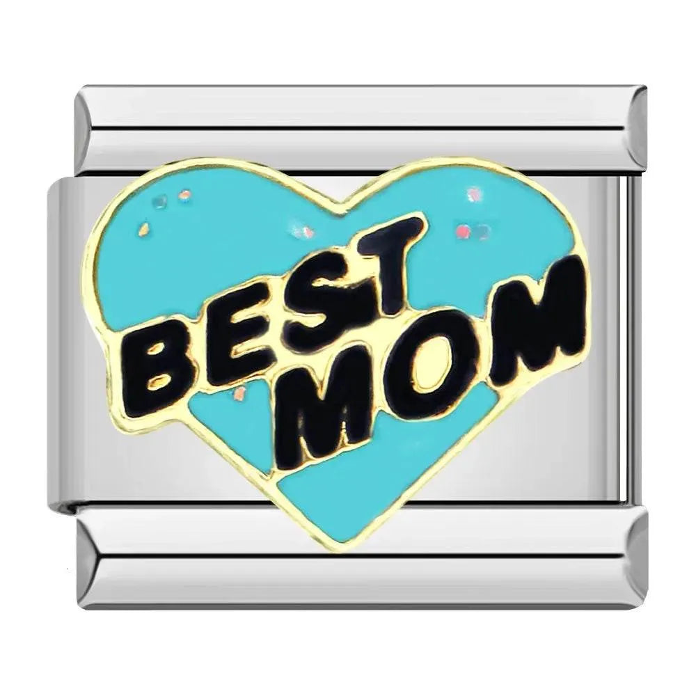 HEART BEST MOM - CHARM - Charea