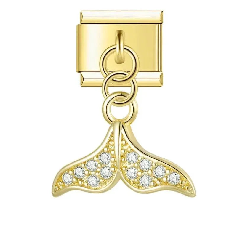 WHALE TAIL - PENDANT CHARM - Charea