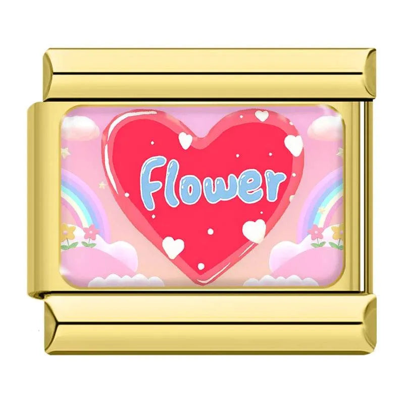 HEART FLOWER - CHARM - Charea