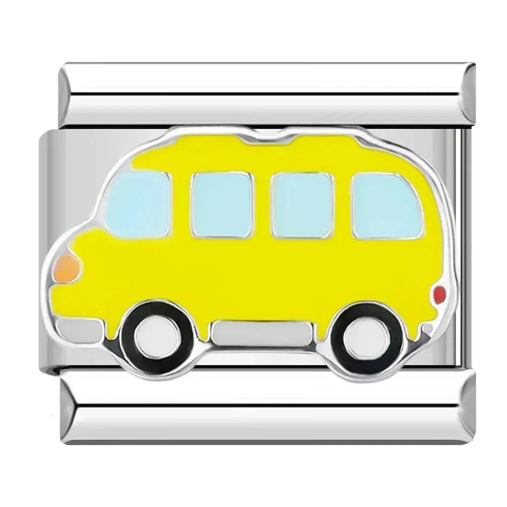 YELLOW BUS - CHARM - Charea