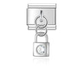LOCK WITH CRYSTAL - PENDANT CHARM - Charea